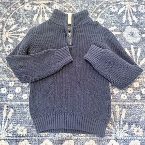 The Children’s Place Navy Half-Zip Chunky Knit Sweater